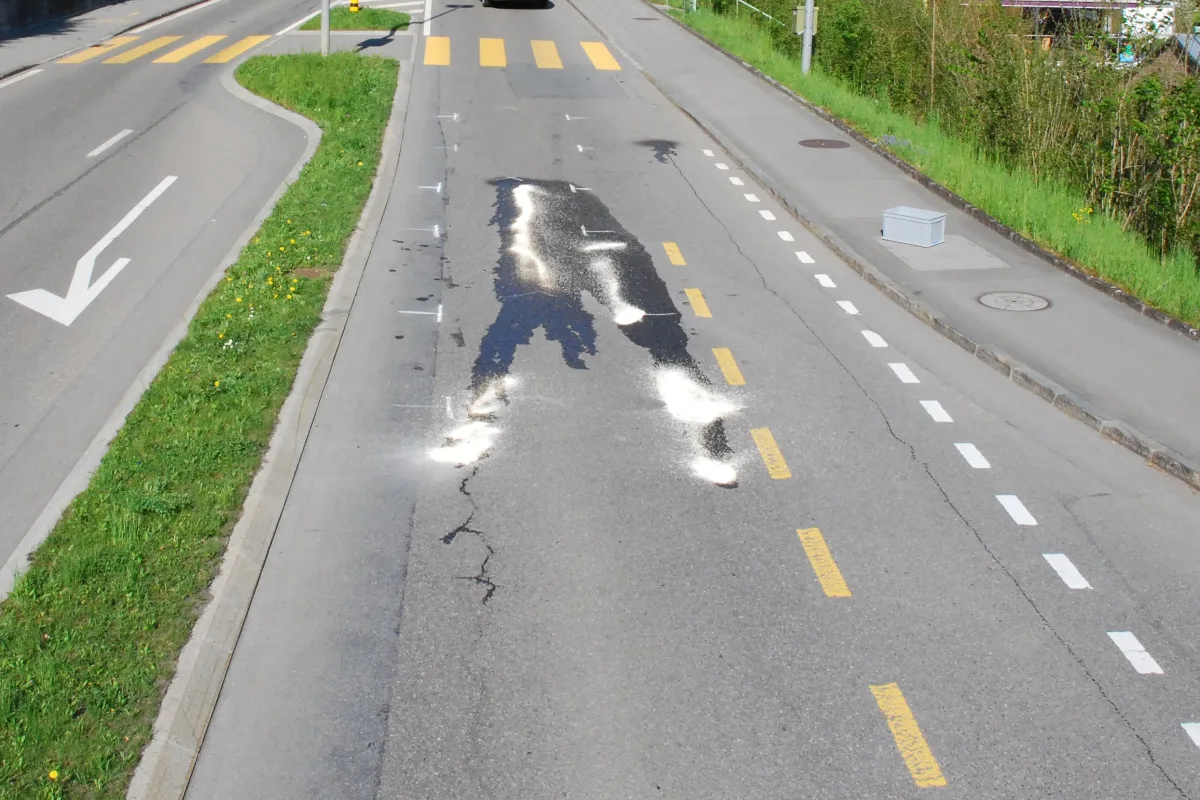 Crash vor Fussgängerstreifen in Kerns