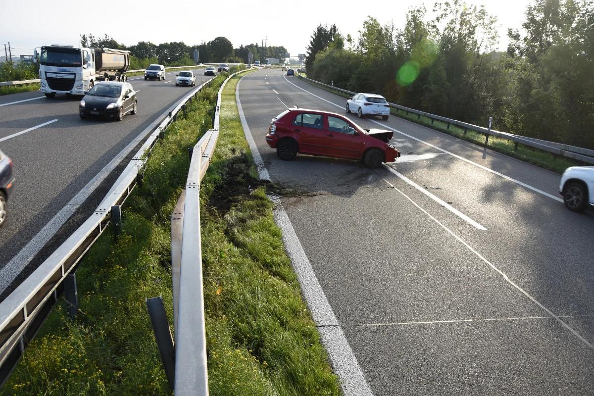 Mörschwil SG - Auf der Autobahn eingenickt