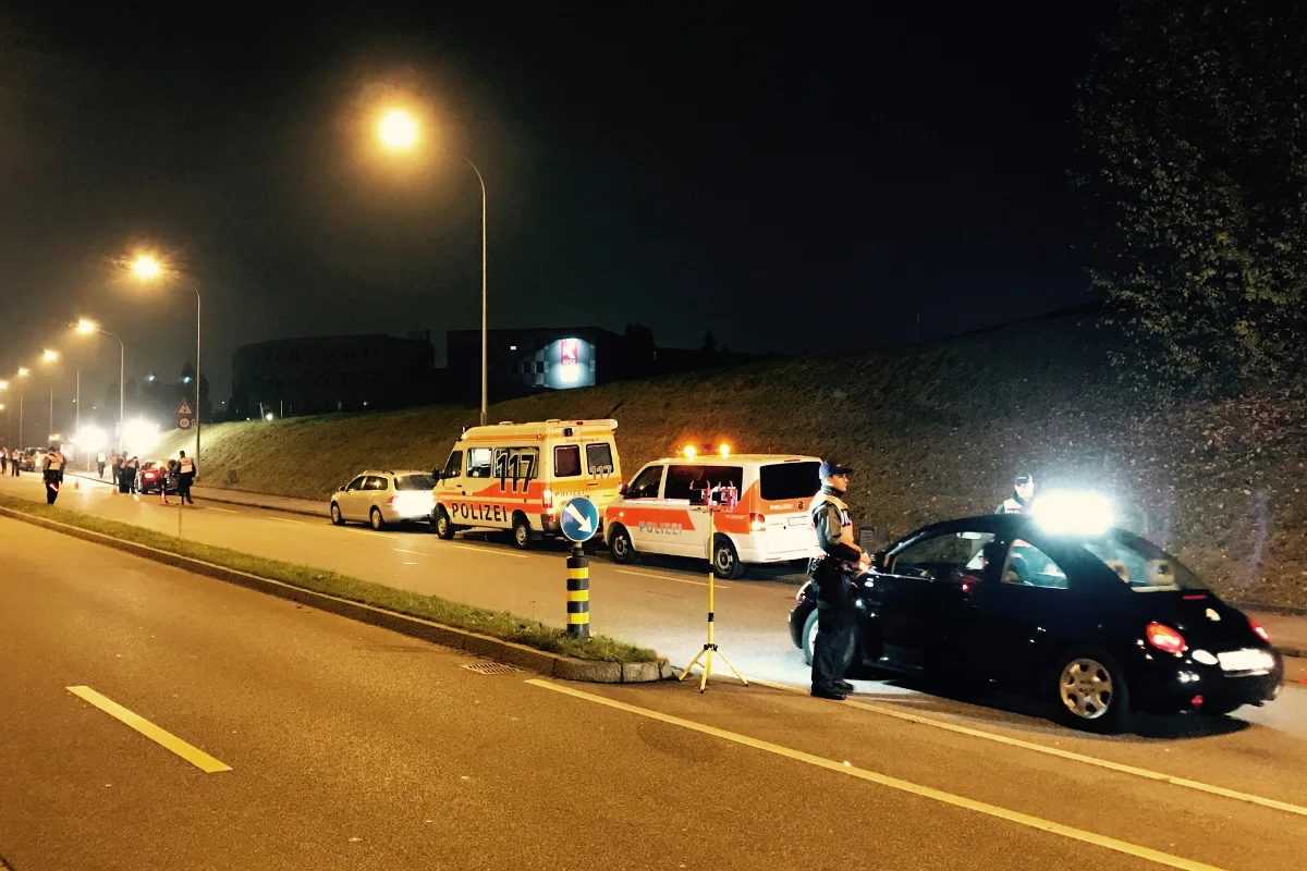 St. Gallen SG - Verkehrskontrolle zur Einbruchsprävention
