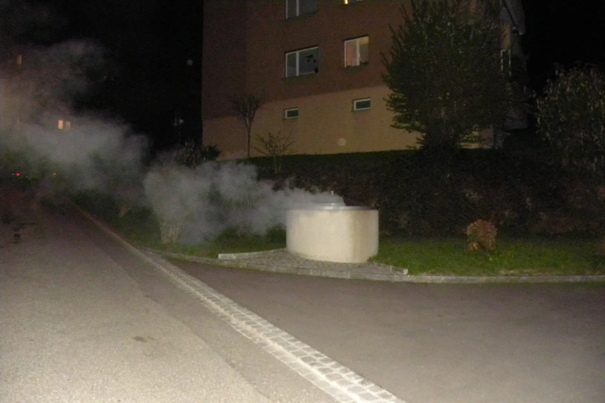 Feuer und Rauch in St. Gallen