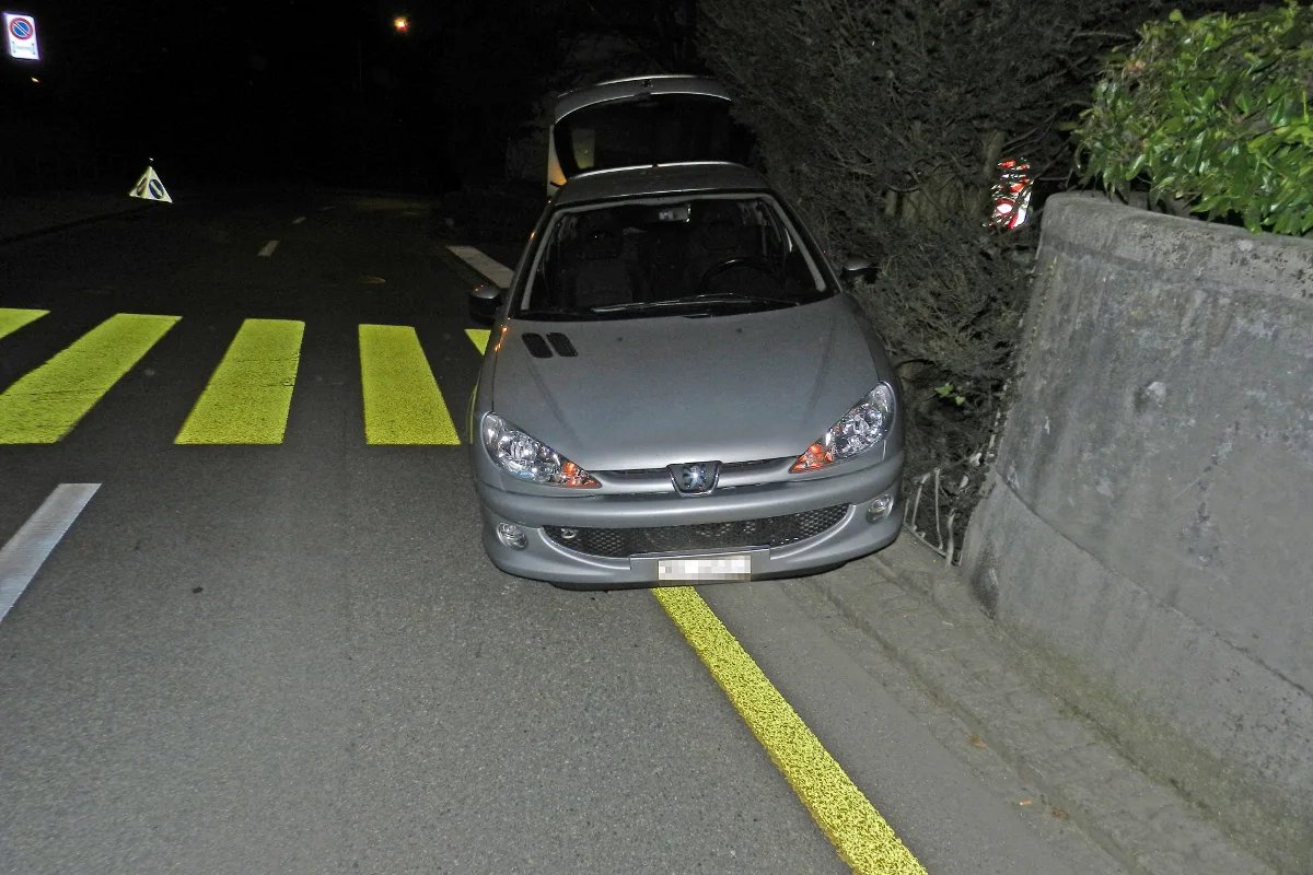 Auto in St. Gallen ungenügend gesichert