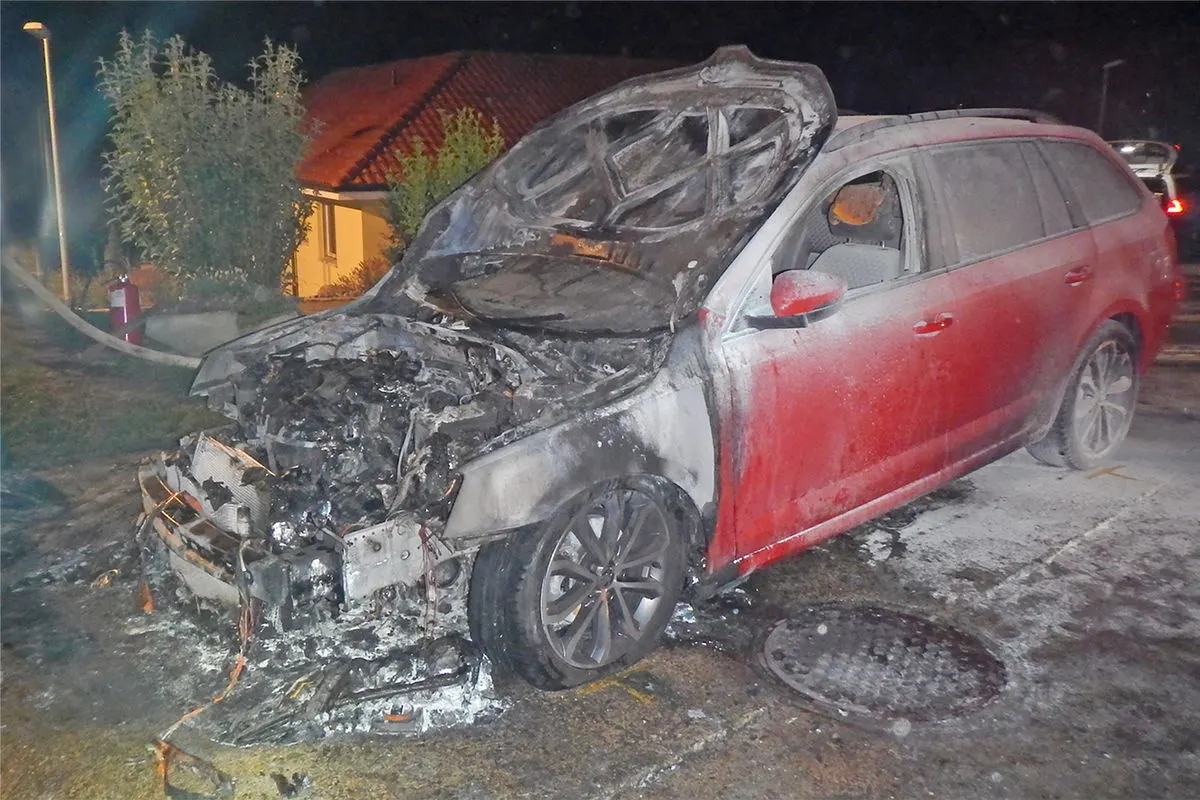 Melten TG - Auto in Brand gesteckt