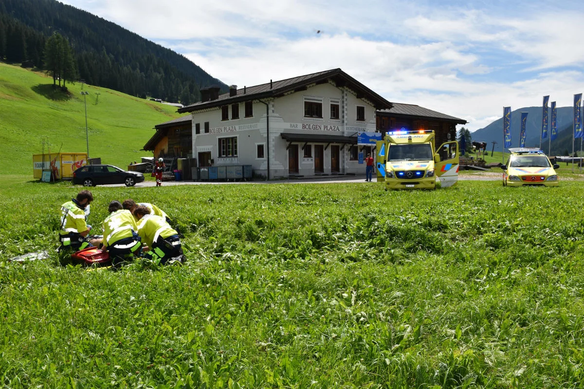 Davos GR - Gleitschirmpilot abgestürzt und schwer verletzt