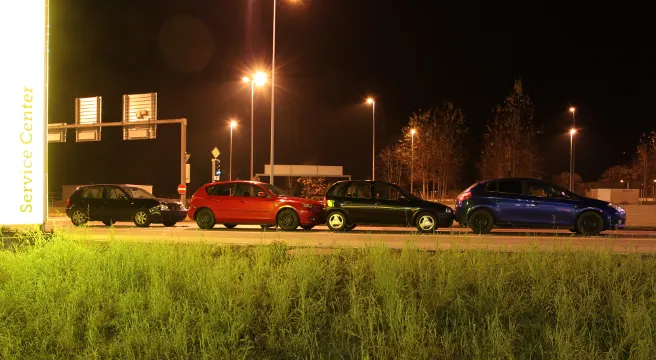 Vier Autos in Auffahrcrash in St. Gallen verwickelt