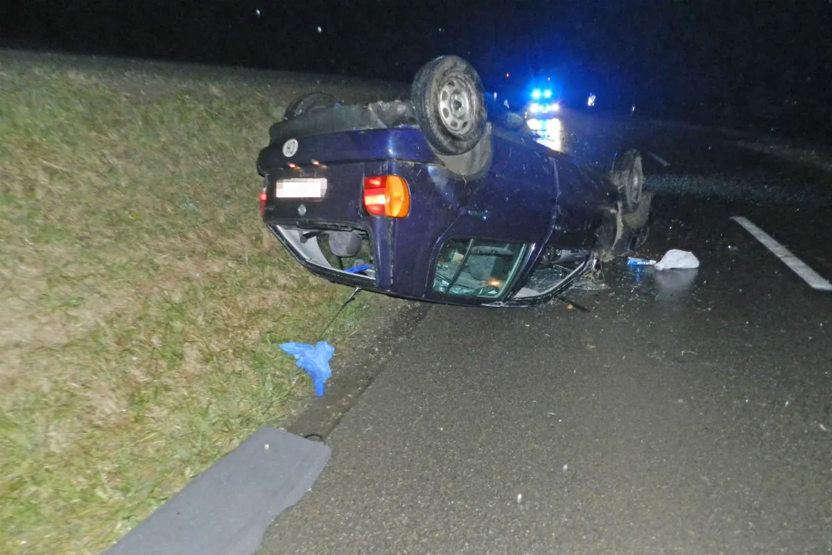 Kalthäusern TG: Mit Auto überschlagen