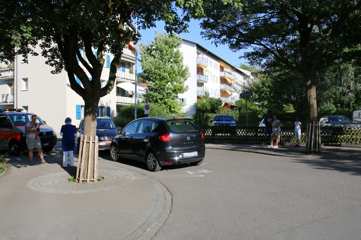 St. Gallen SG - Zusammenstoss nach geschnittener Kurve