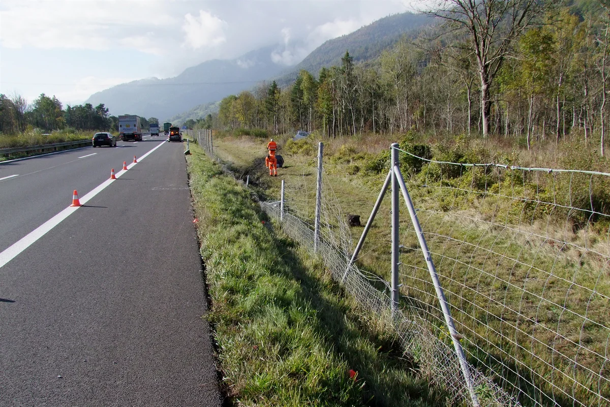 Von der A13 bei Zizers geraten