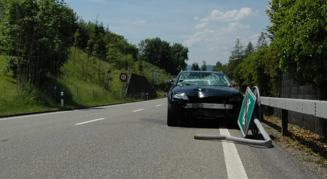 Alleincrash in Teufen