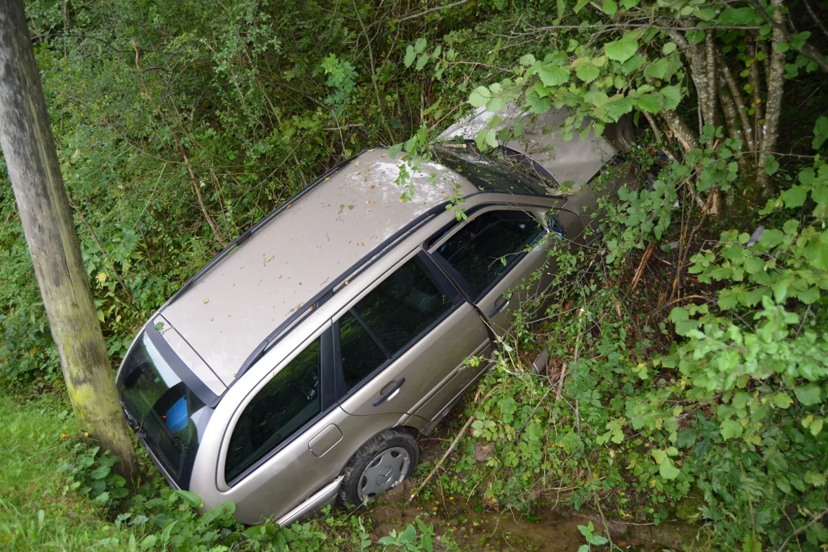 Alleincrash in Urnäsch