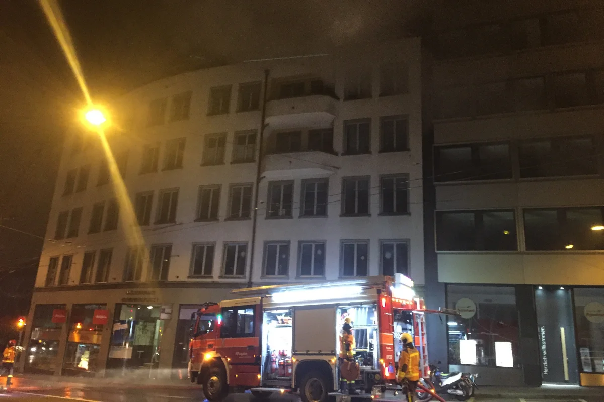 St. Gallen SG - Über 100'000 Franken Schaden bei Wohnungsbrand