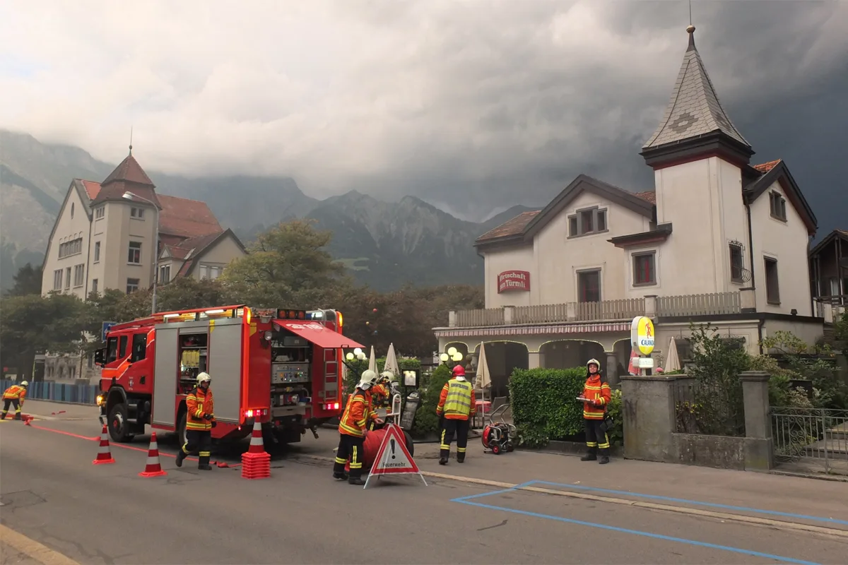 Bad Ragaz SG: Fritteusenbrand in Restaurant