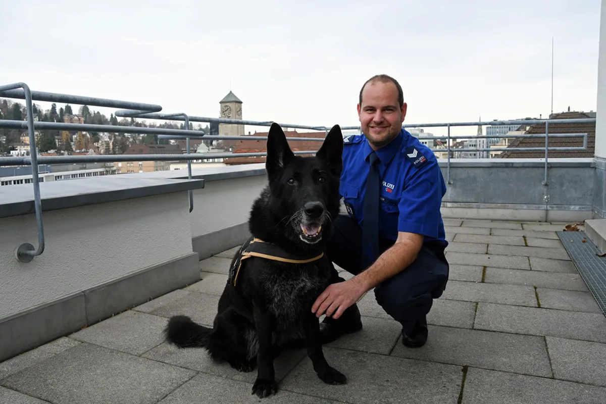St. Gallen SG - Polizeihund Leiko geht in den Ruhestand