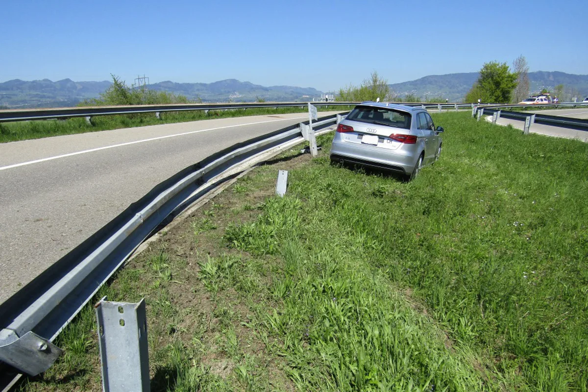 Verkehrsunfall auf der A3 bei Benken SG