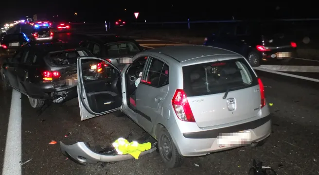 Zahlreiche Kollisionen auf der A1 bei Gossau