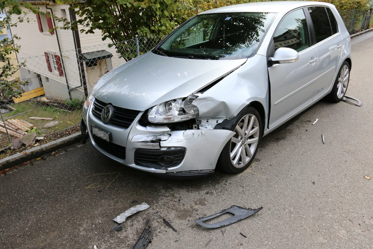 St. Gallen SG - Beim Wenden kollidiert