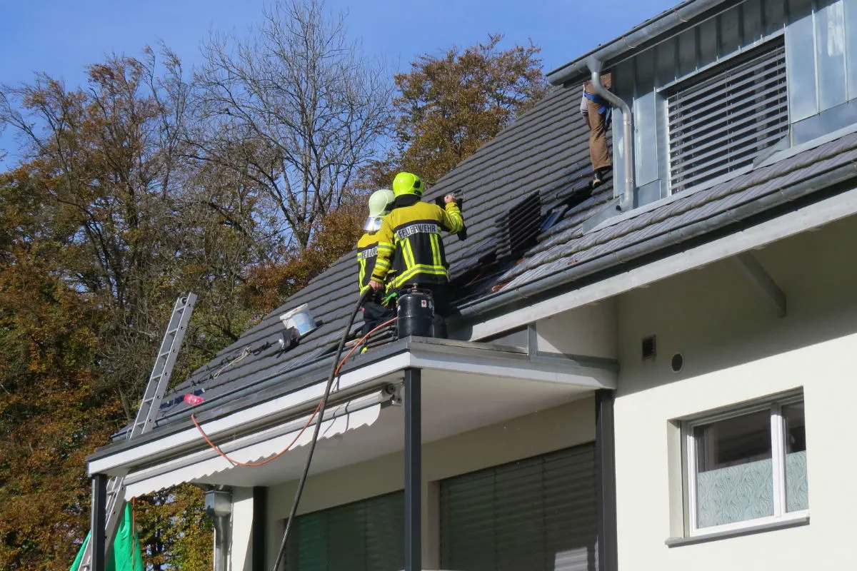 Aargau AG - Viel Arbeit für die Feuerwehr