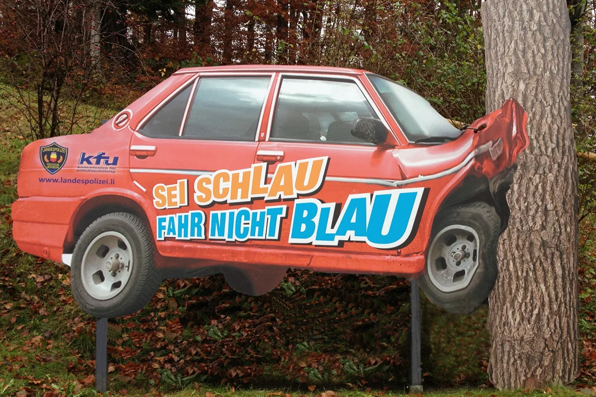 "Sei schlau - fahr nicht blau"