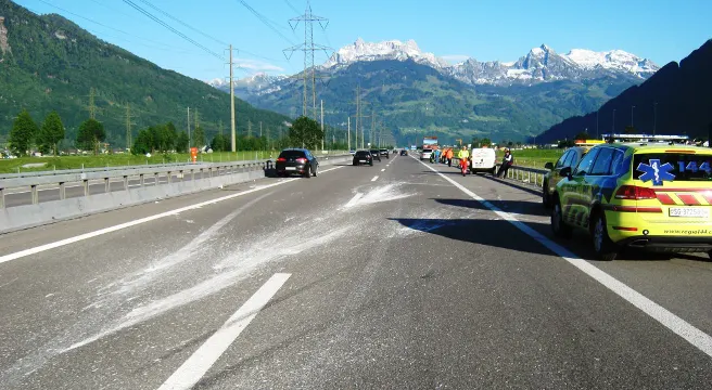 Verkehrsunfälle in Mitlödi und Bilten