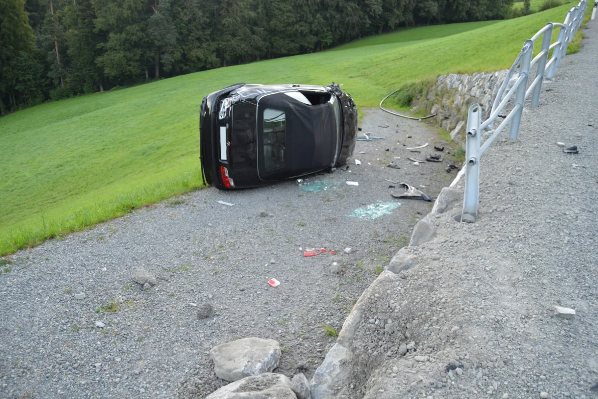 Alleinunfall in Schachen b. Herisau AR
