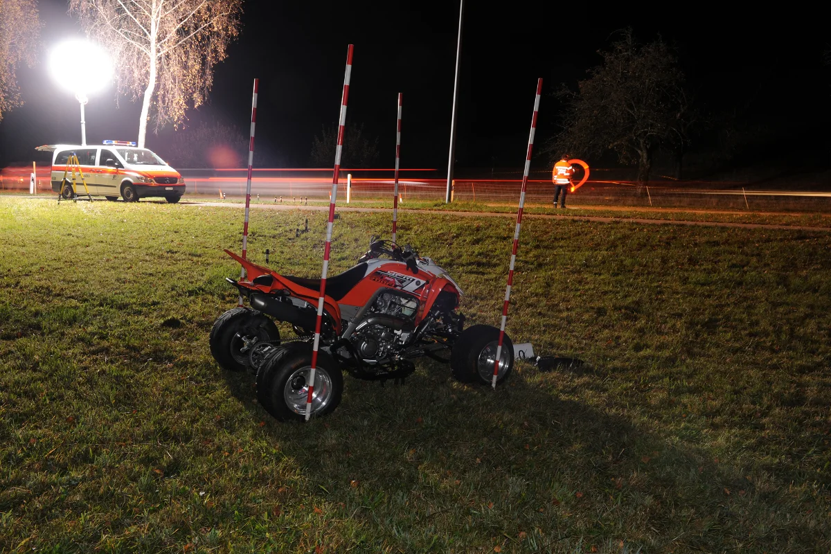 Ottikon: Mit Quad verunglückt und schwer verletzt