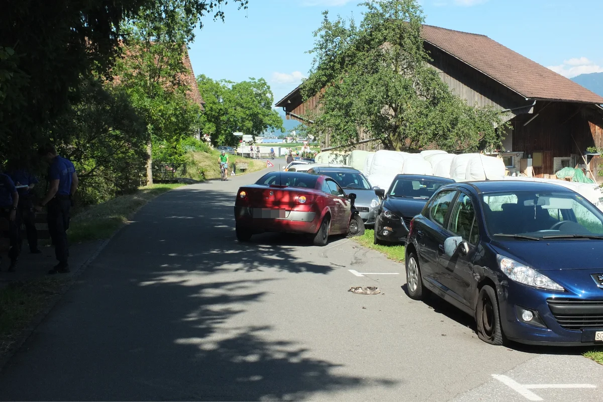 In Berneck mit über 2,3 Promille vier Autos touchiert