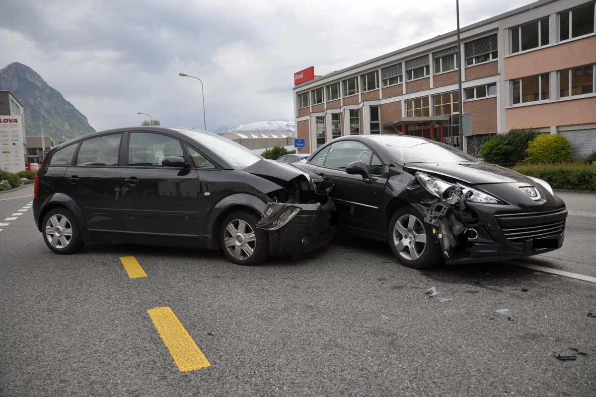 Blinker verursacht Kollision in Vaduz