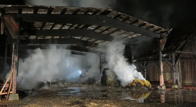 Holzscheune in Kollbrunn bei Brand komplett zerstört