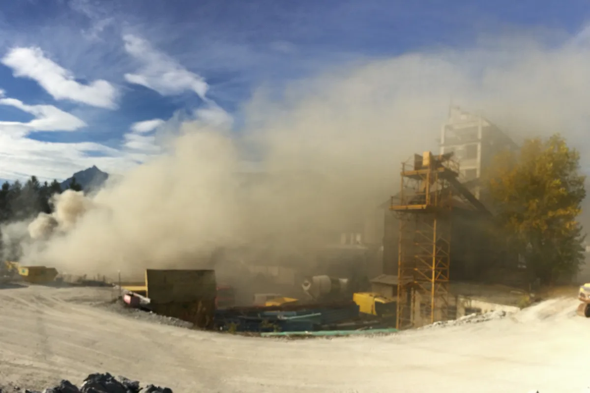 Brand auf Sittener Oekohof