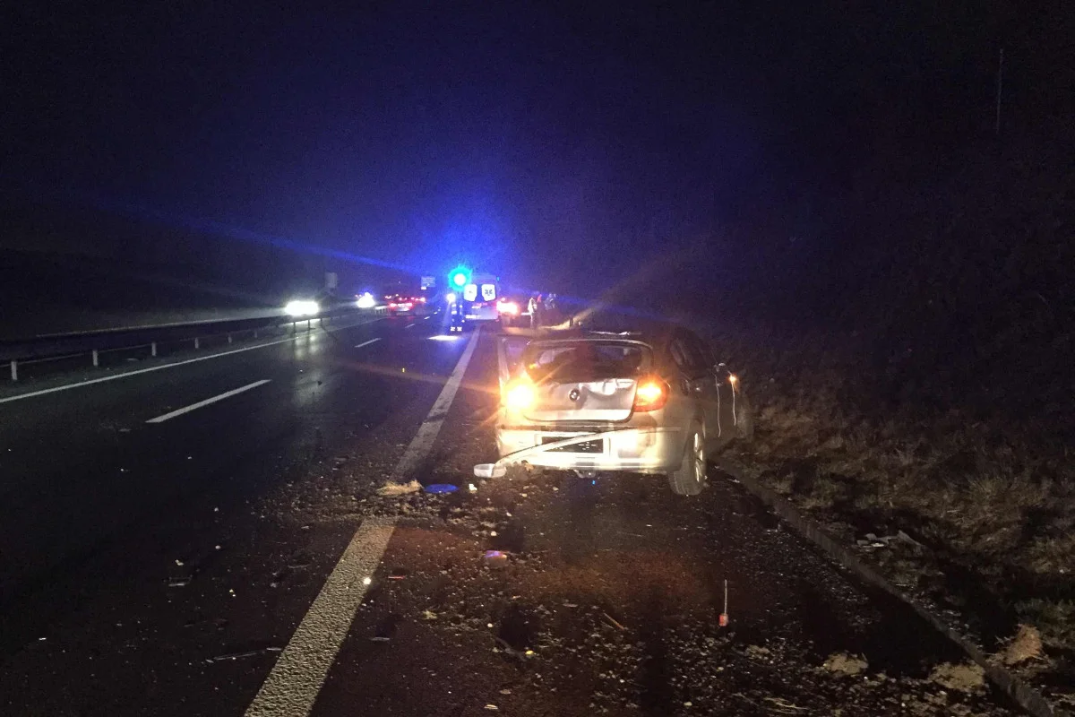 Mülligen AG - Heftiger Auffahrcrash auf der A3