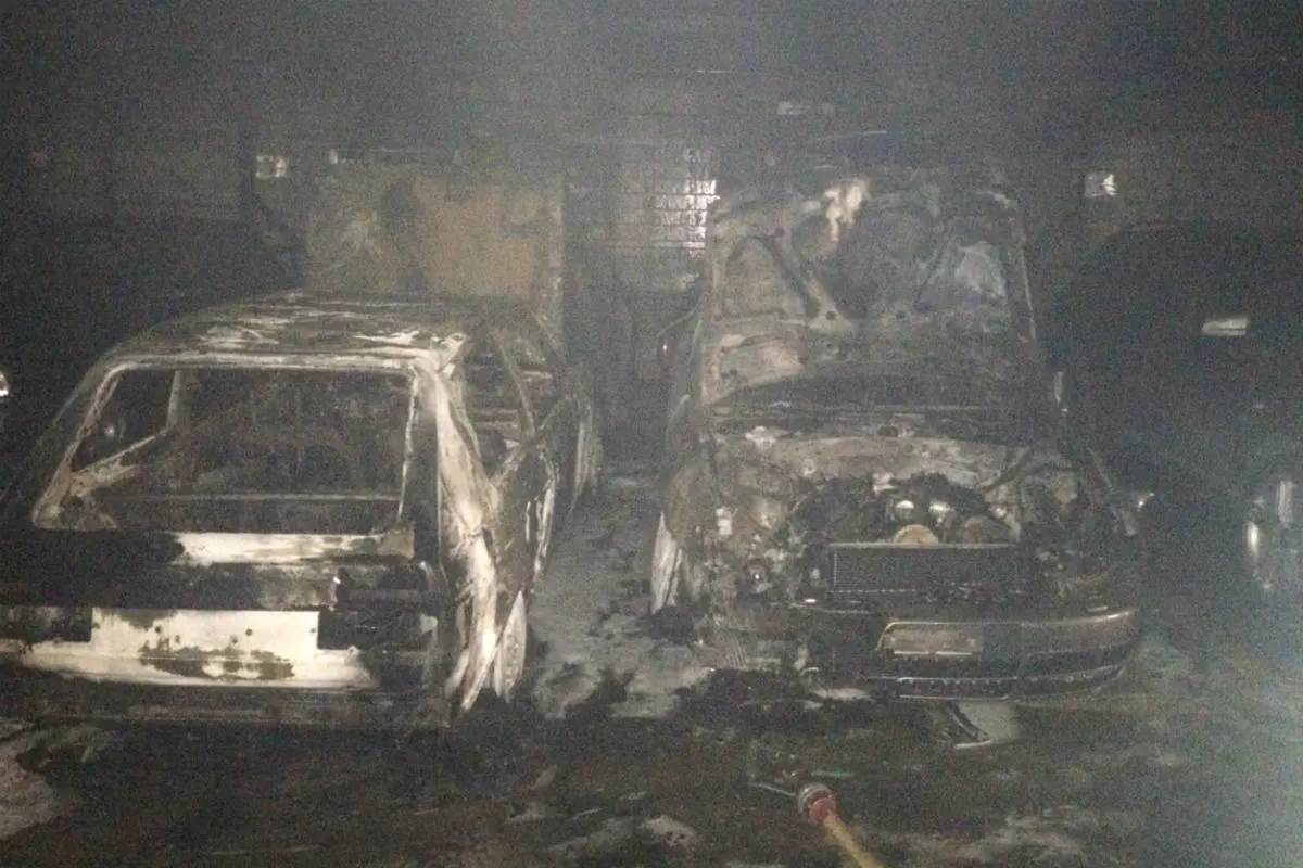  Brand in einer Tiefgarage in Brig