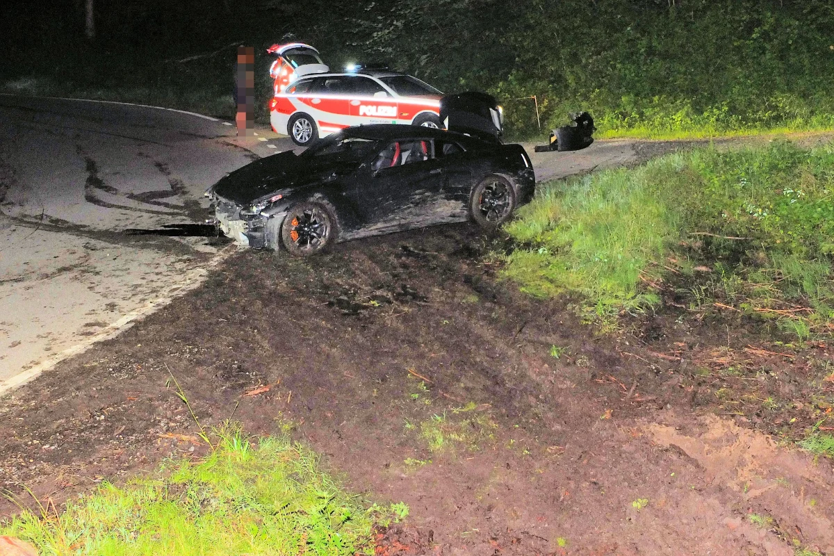 Selbstunfall mit Sachschaden in Wolfertswil SG