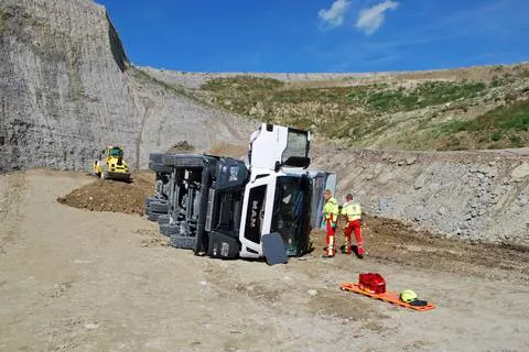 Eschenbach LU - Unglück in Kieswerk