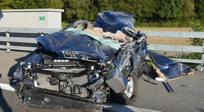 Todescrash auf der A1 bei Brunegg