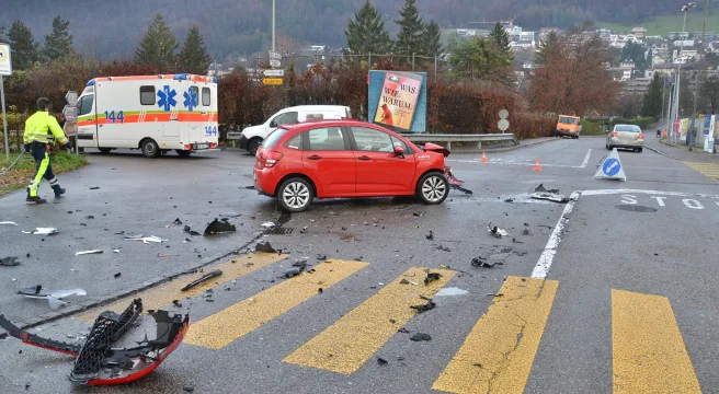 Crash in Liestal fordert zwei Verletzte