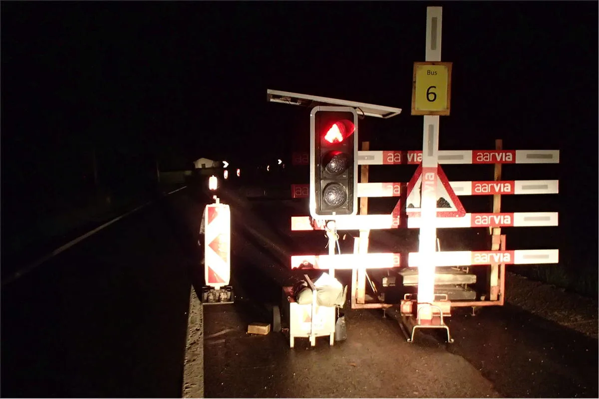 Endingen AG - Lichtsignalanlage beschädigt