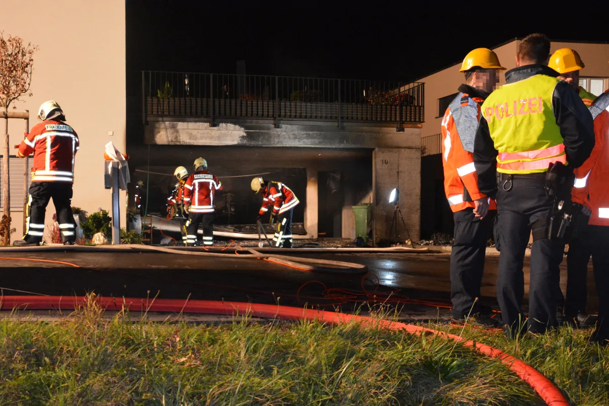 Wegen Fahrlässigkeit? Garage in Frauenfeld ausgebrannt