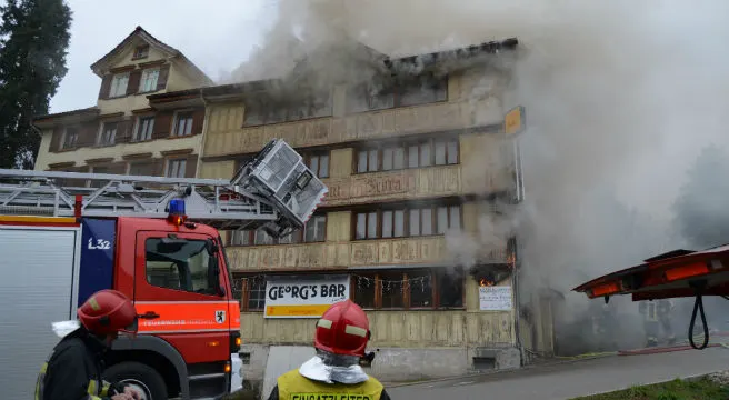 Hoher Sachschaden bei Brand in Herisauer Bar