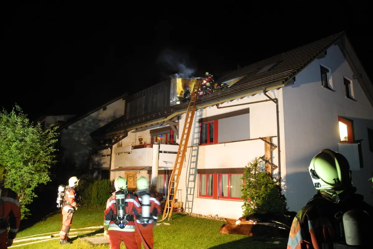 Balkonbrand in Winterthur-Seen