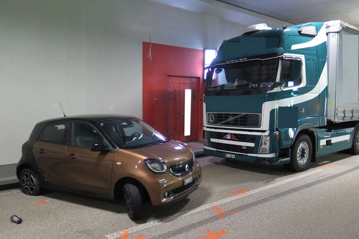 Füllinsdorf: Im Schönthal-Tunnel kollidiert