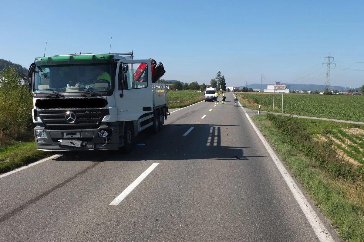 Mofa-Lenker kommt in Villmergen ums Leben