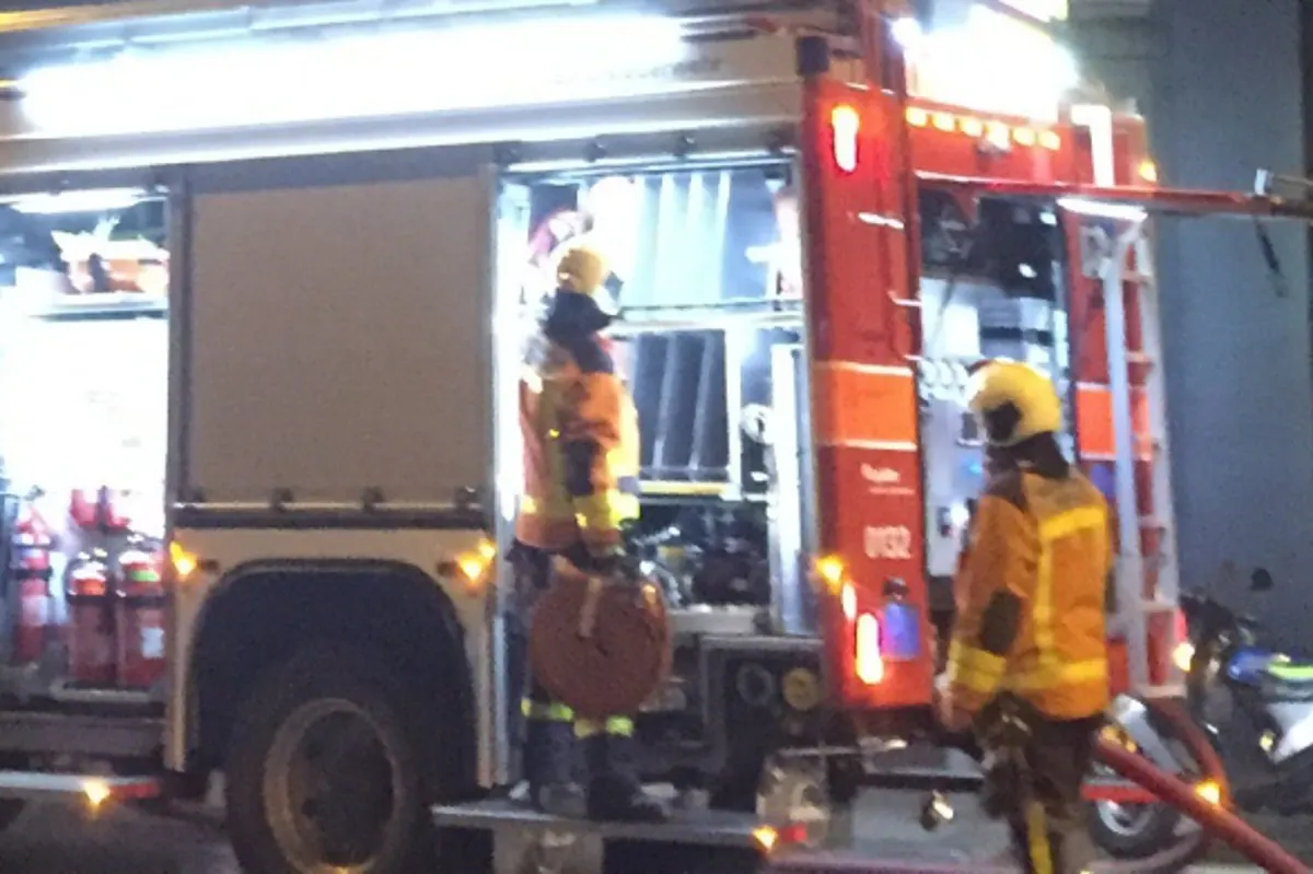 Lüchingen SG - Schwelbrand in Werkstatt