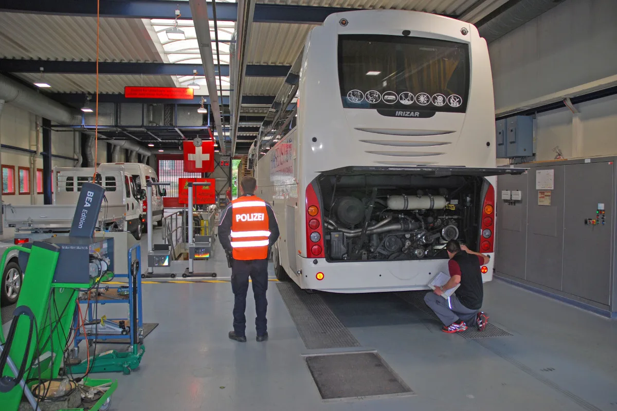 Schwerverkehrskontrolle in Sarnen