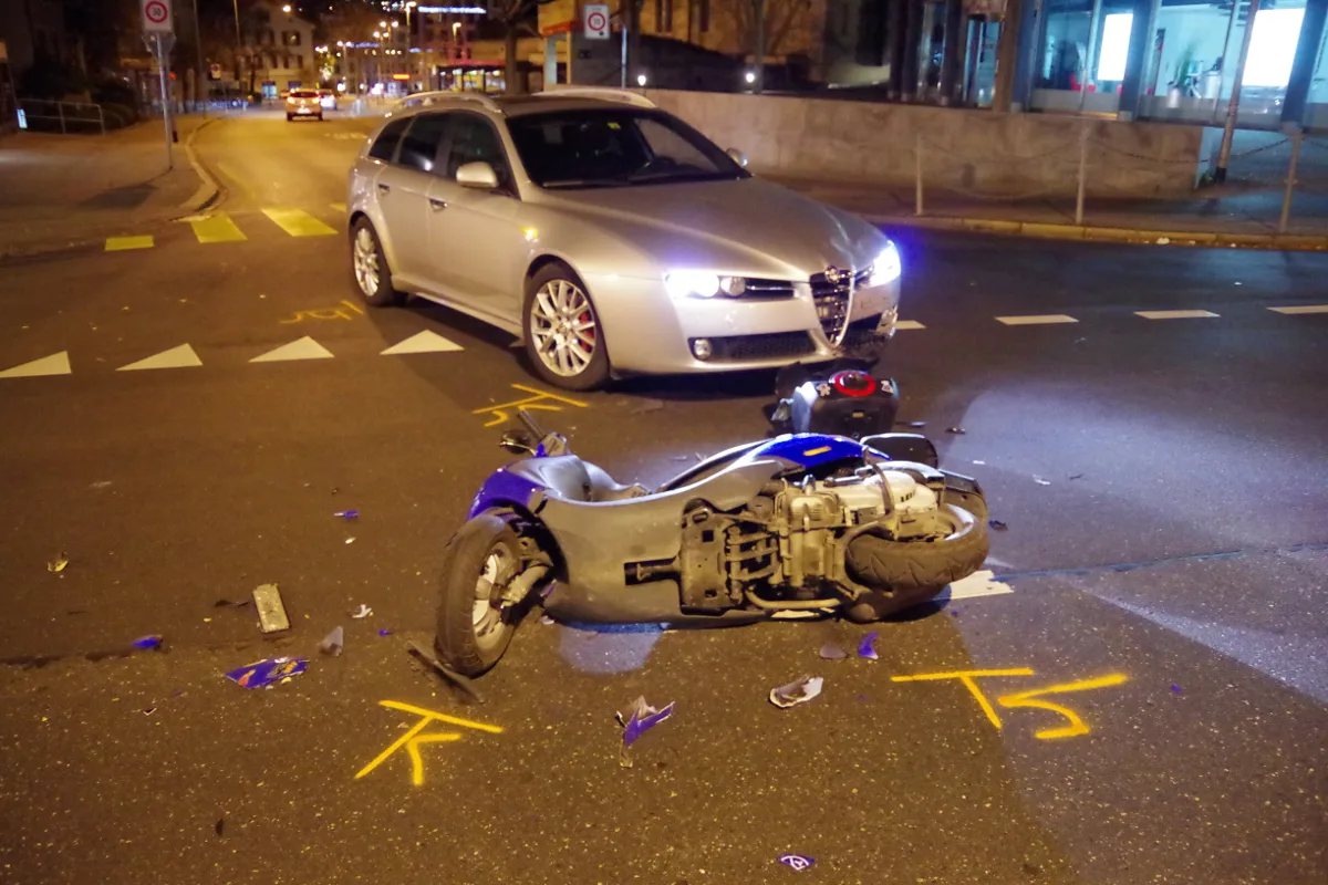 VU mit verletztem Rollerfahrer in Chur