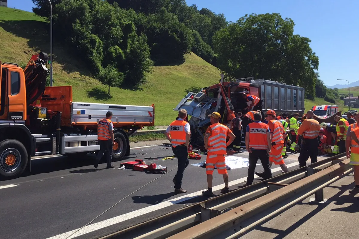 Schlimmer Verkehrsunfall auf der A3 bei Wangen