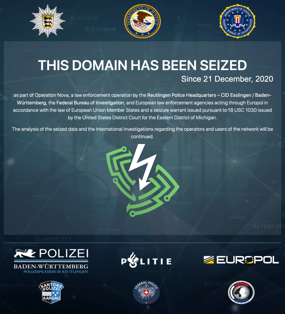 "Operation Nova" in Reutlingen - Ermittlungserfolg in der Bekämpfung der organisierten Cyberkriminalität