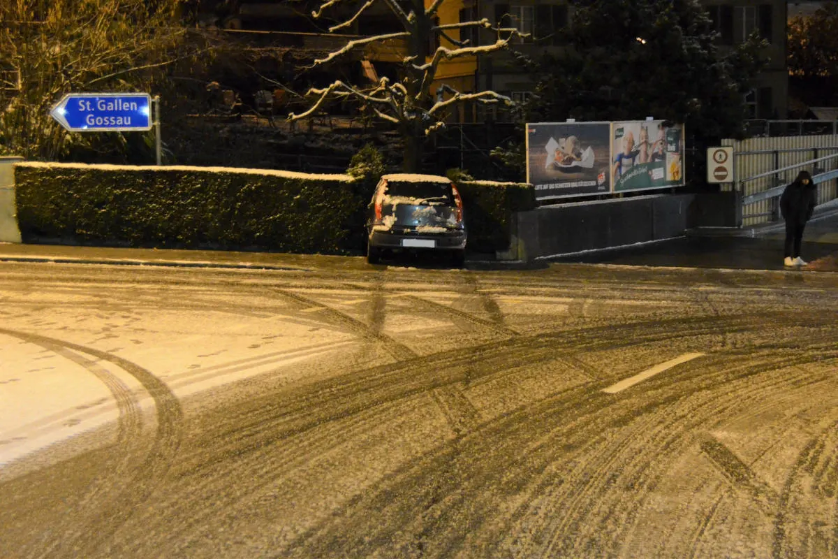 Kanton AR – Verkehrsunfälle auf winterlichen Strassen