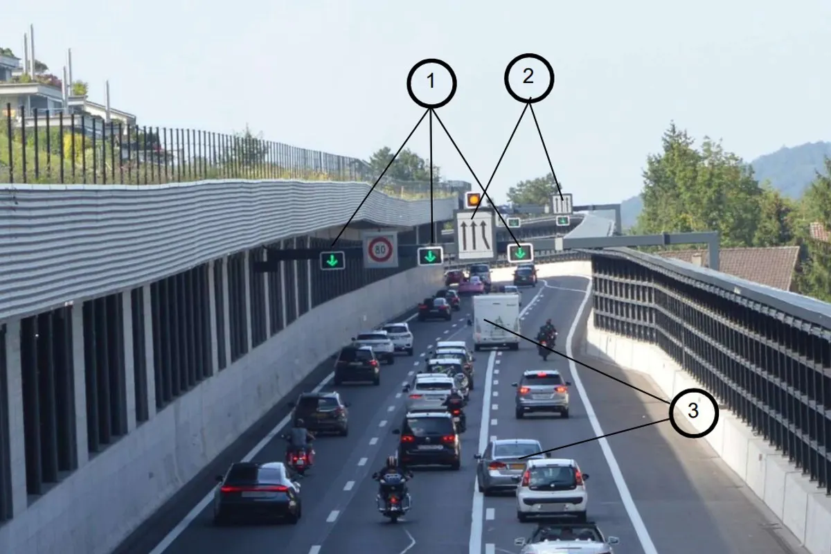 Verkehrsinformation aus Hergiswil NW - Temporäre Verkehrsführung auf dem sanierten Autobahnteilstück führt zu Verwirrung