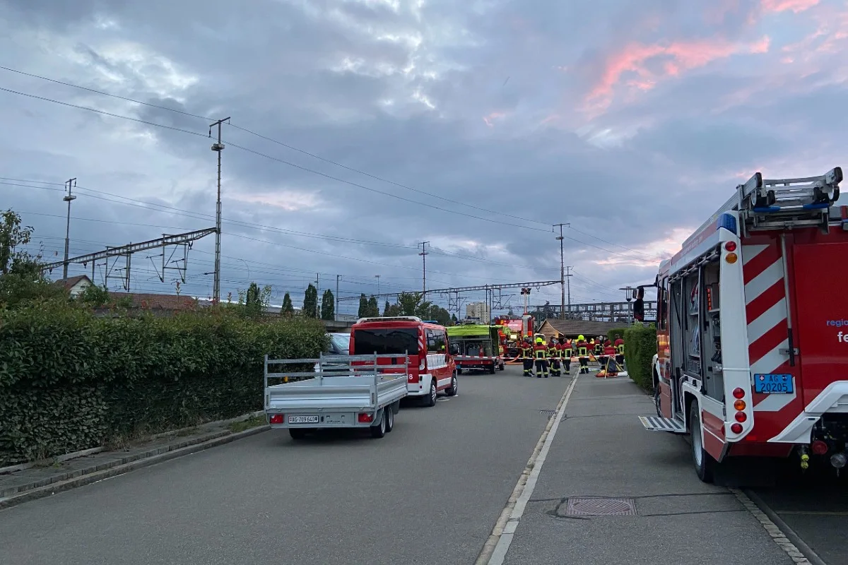 Lenzburg AG - Junger Mann erlitt beim Brand schwerste Gesichtsverletzungen