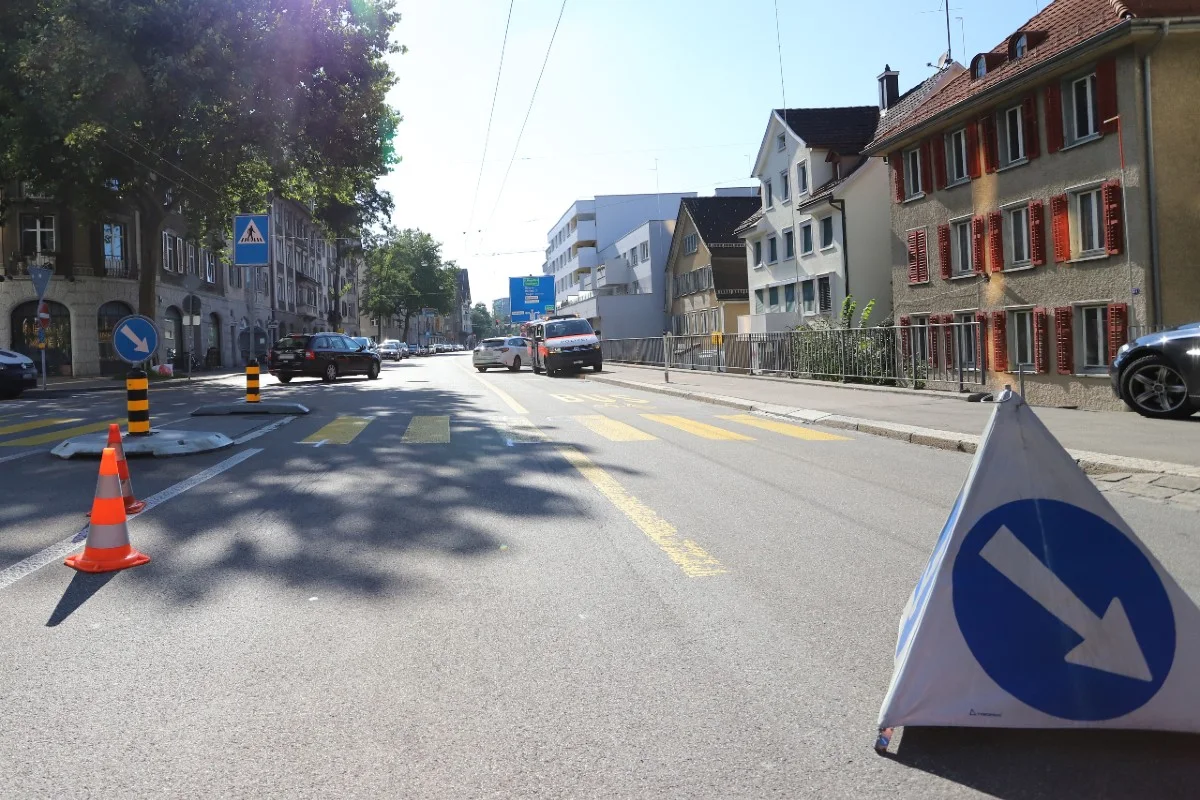 Stadt St. Gallen - Drei Verkehrsunfälle mit Leichtverletzten