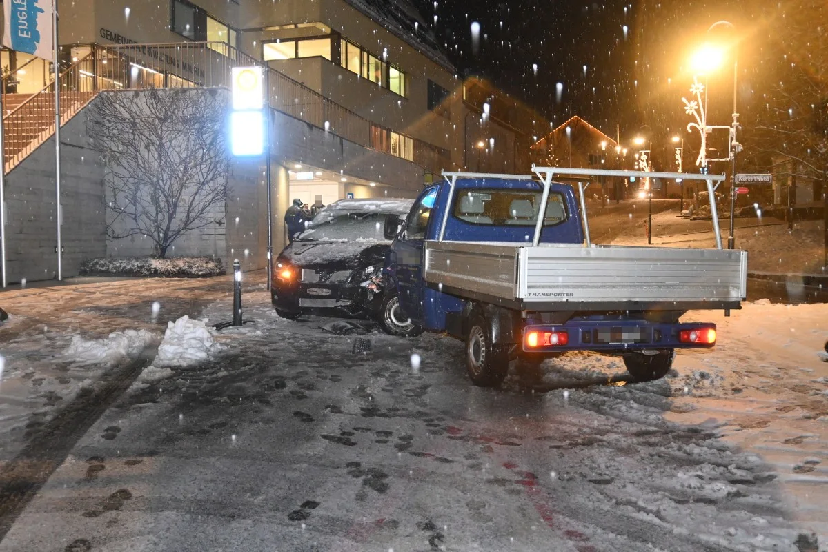 Schnee sorgt für Verkehrsunfälle in Triesen und Mauren